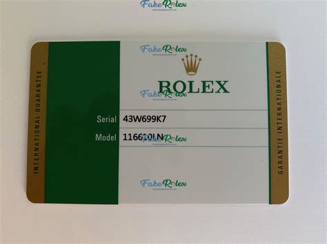 rolex garantiekarte fake erkennen|false rolex warranty cards.